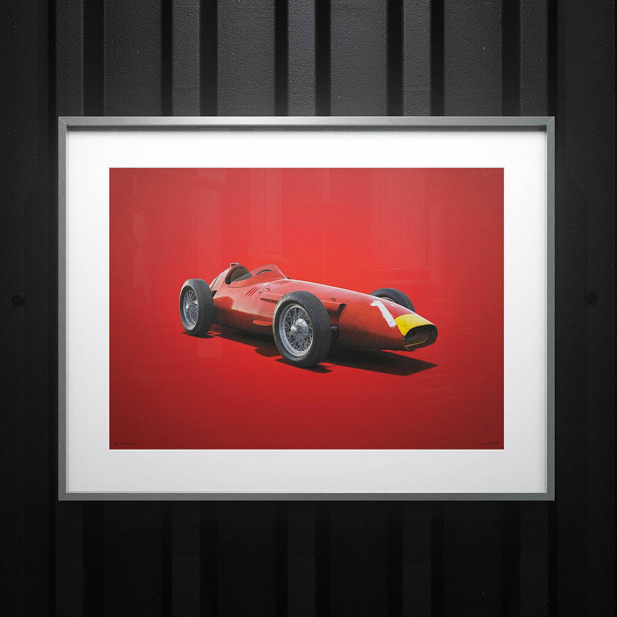 Maserati 250F - Juan Manuel Fangio - 1957 - Colors of Speed Poster