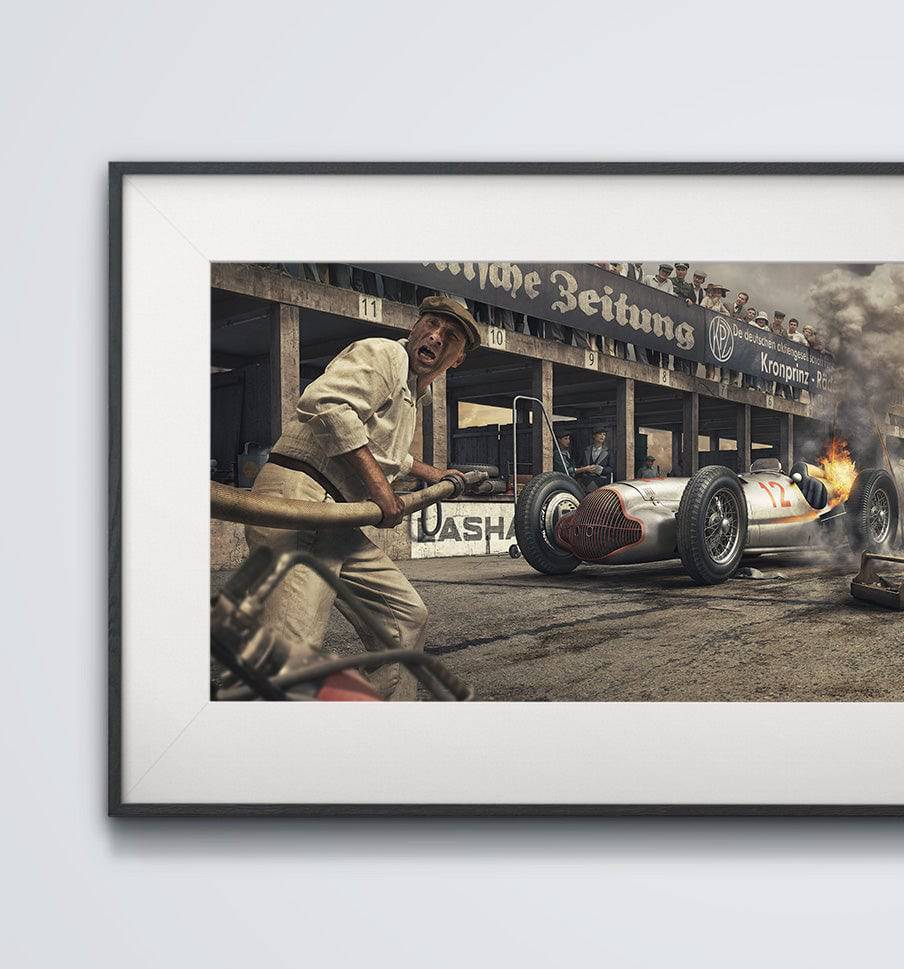 Burn And Crash - Mercedes-Benz - Silver Arrows - Manfred von Brauchitsch - NĂĽrburging - 1938 - Automobilist