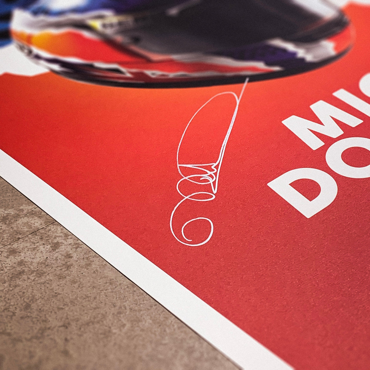 Mick Doohan - Helmet - 1999 - Poster | Signed Signed
