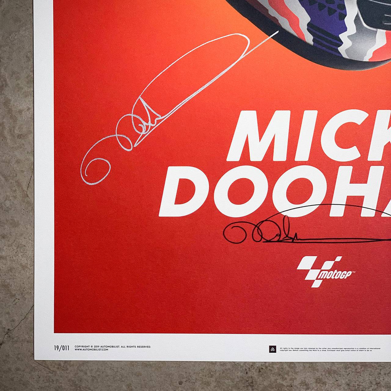 Mick Doohan - Helmet - 1999 - Poster | Signed Signed