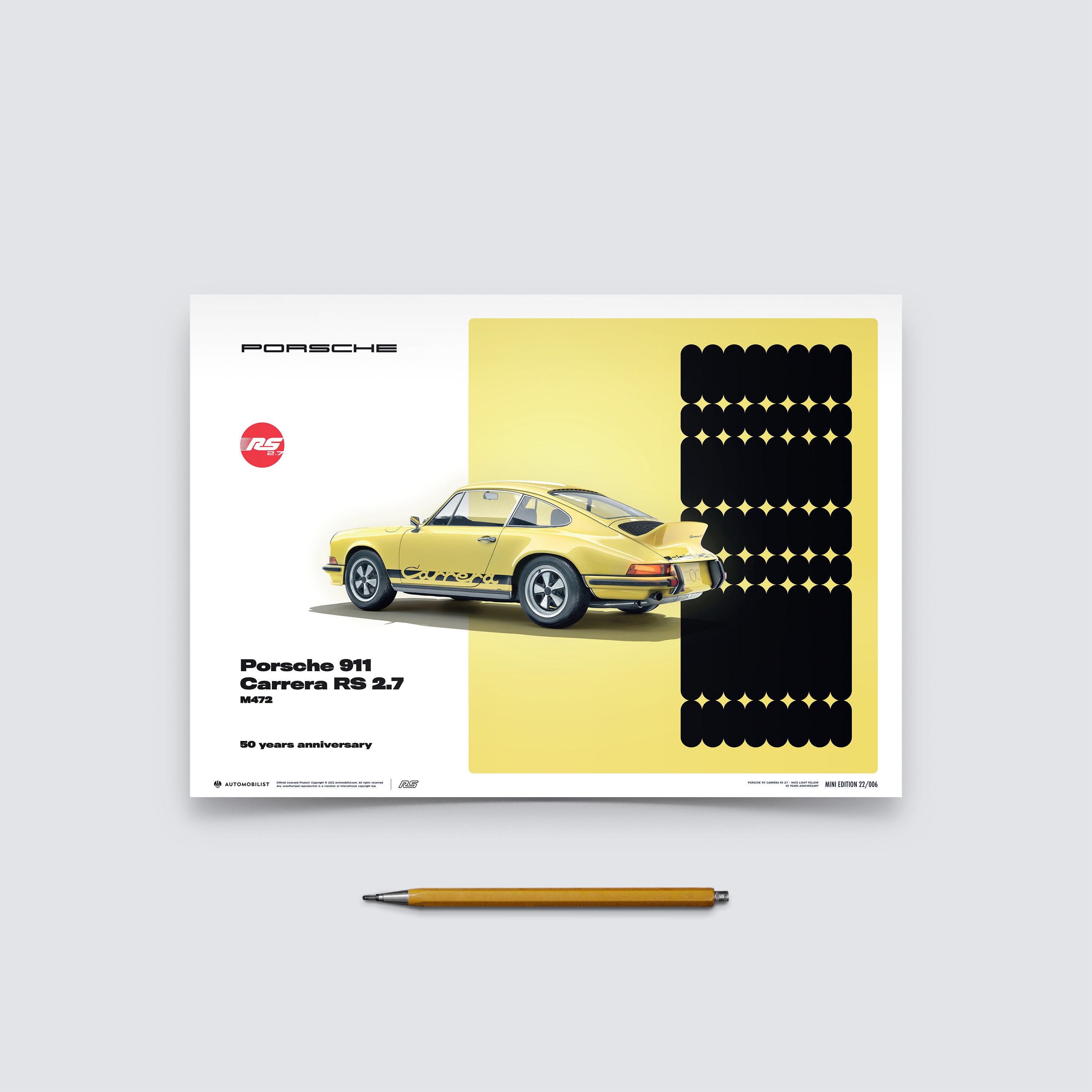Porsche 911 Carrera RS 2.7 - 50th Anniversary - 1973 - Yellow - Automobilist