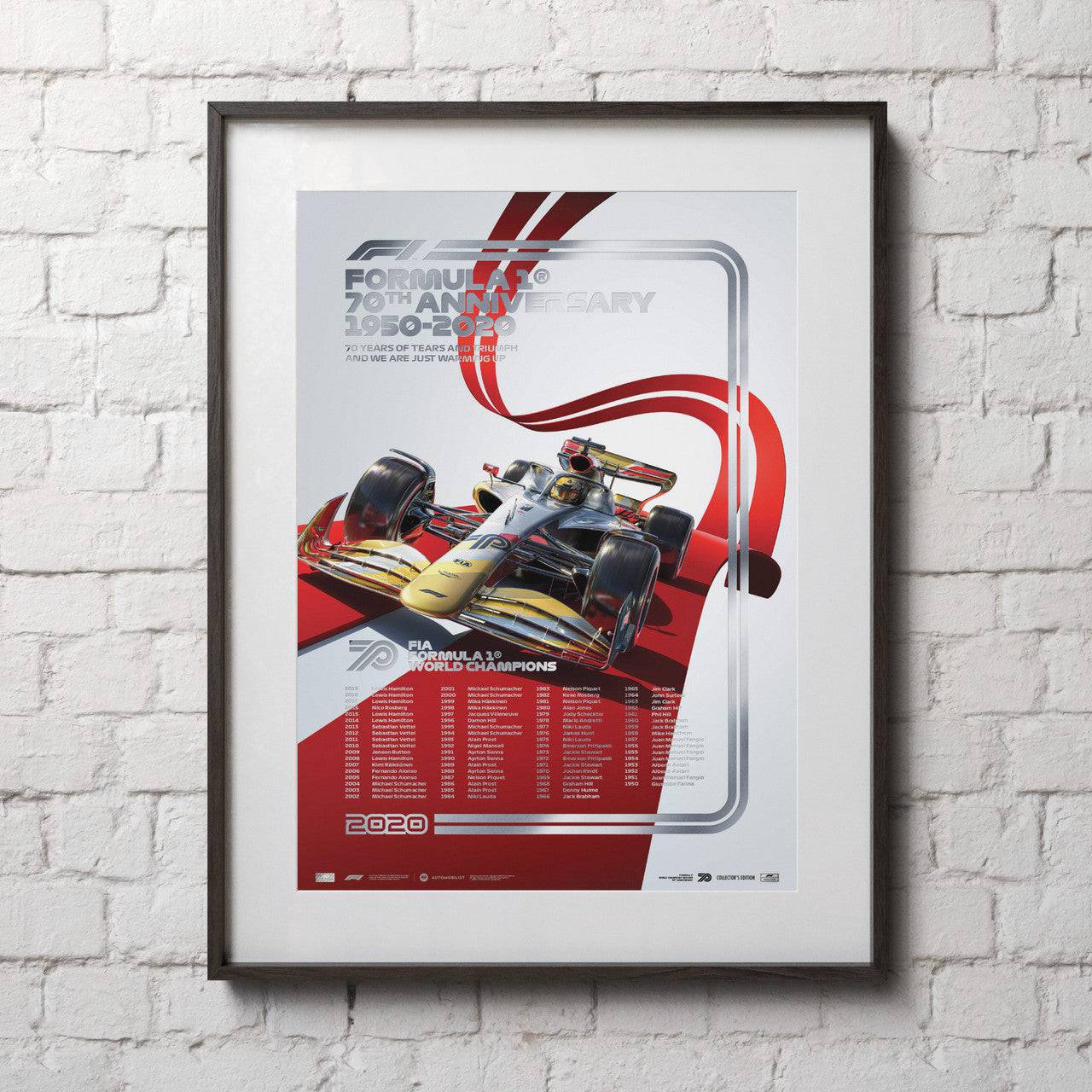 FIA FORMULA 1® WORLD CHAMPIONS 1950-2019 - 70TH ANNIVERSARY | Collector's Edition SILVER