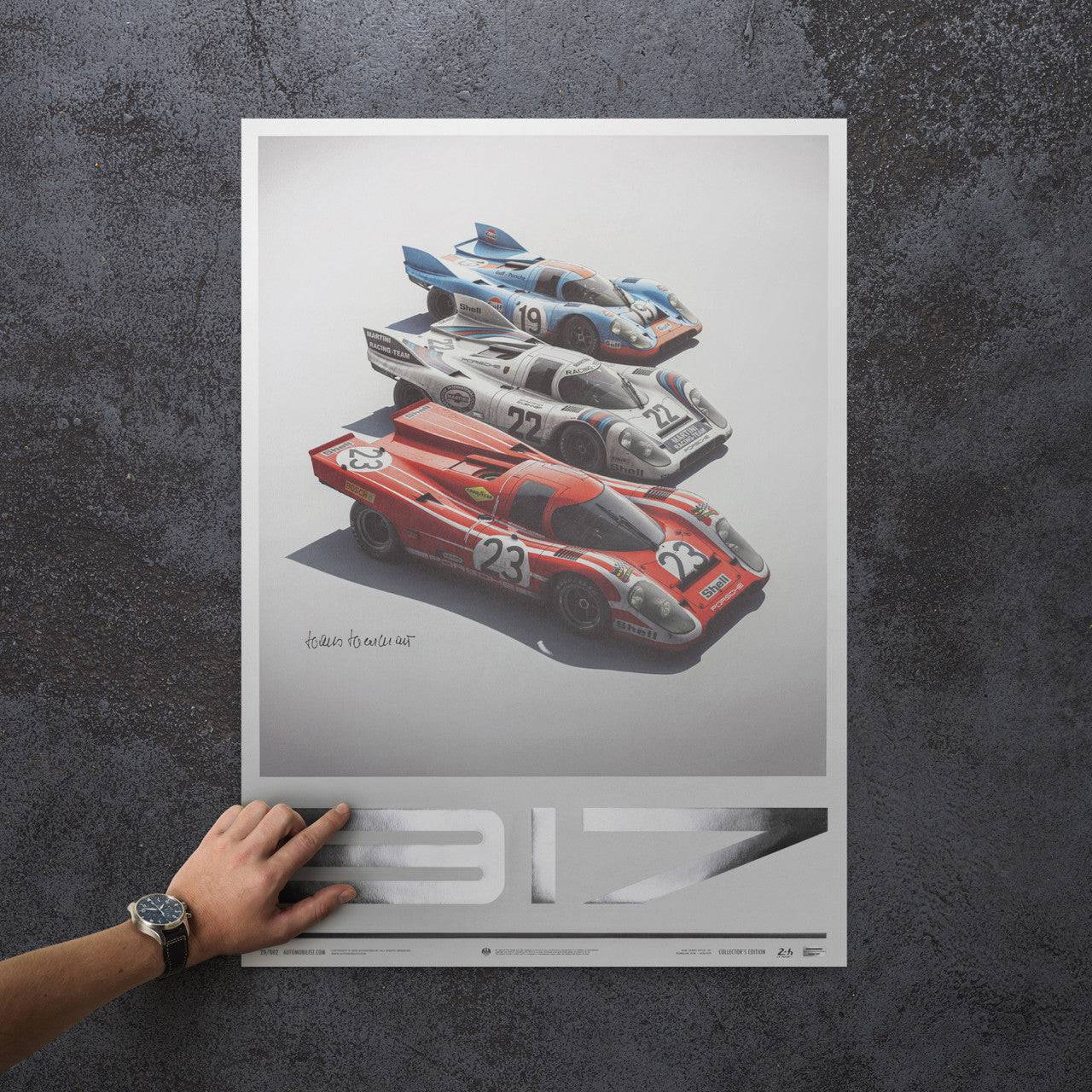 Porsche 917 - Salzburg & Martini & Gulf - 24h Le Mans | Collector's Edition | Signed #141