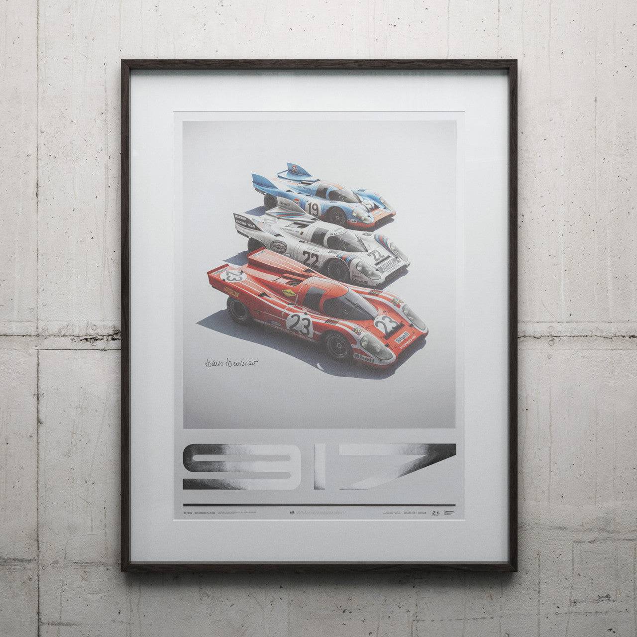 Porsche 917 - Salzburg & Martini & Gulf - 24h Le Mans | Collector's Edition | Signed #141