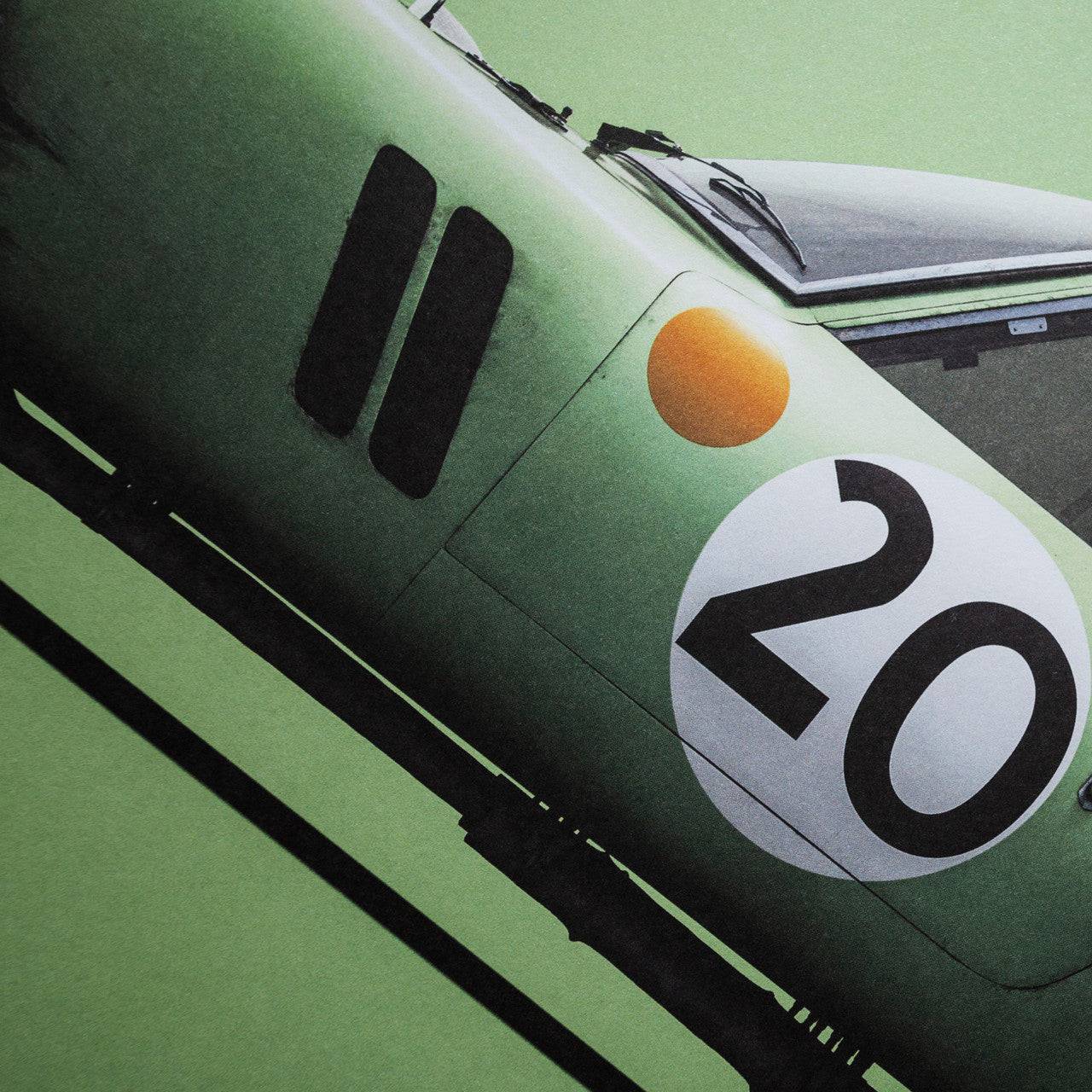 Ferrari 250 GTO - Green - 24h Le Mans - 1962 - Colors of Speed Poster