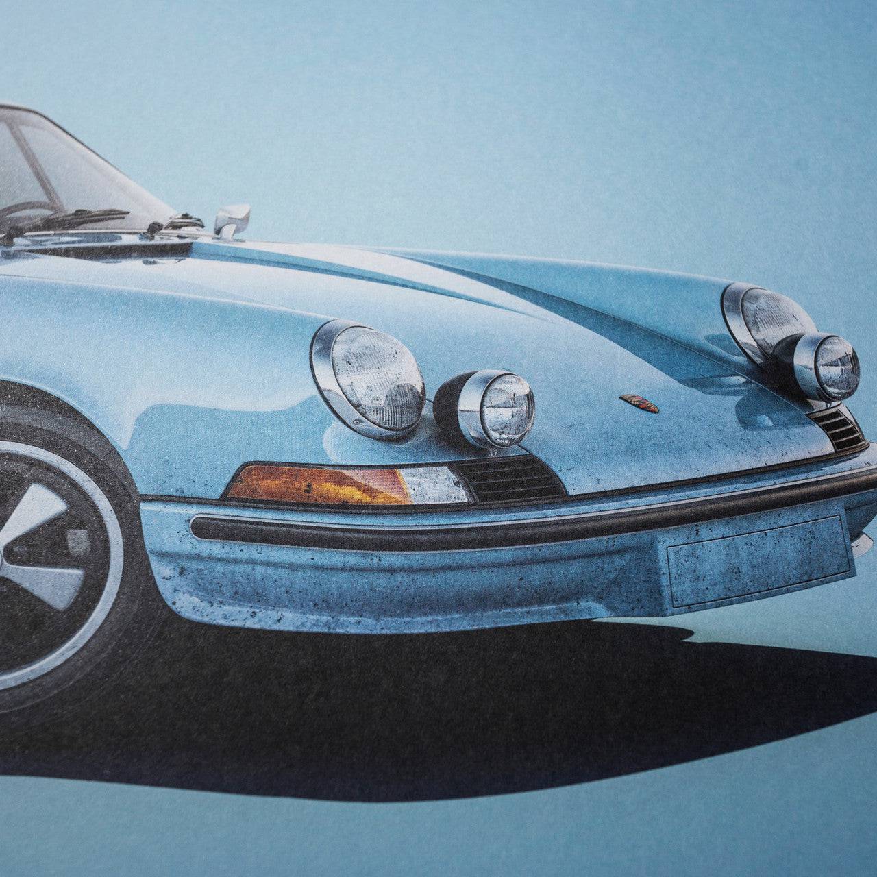 Porsche 911 RS - Blue - Colors of Speed Poster