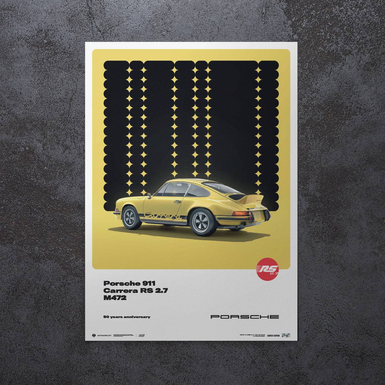 Porsche 911 RS - 50th Anniversary - 1973 - Yellow