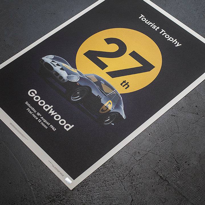 Ferrari 250 GTO - Dark Blue - Goodwood TT - 1962 - Limited Poster