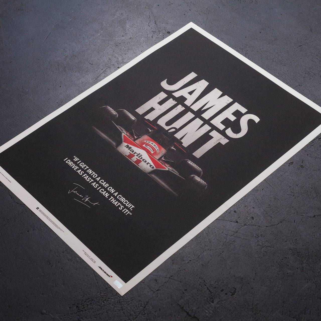 McLaren M23 - James Hunt - Quote - Japanese GP - 1976 - Limited Poster