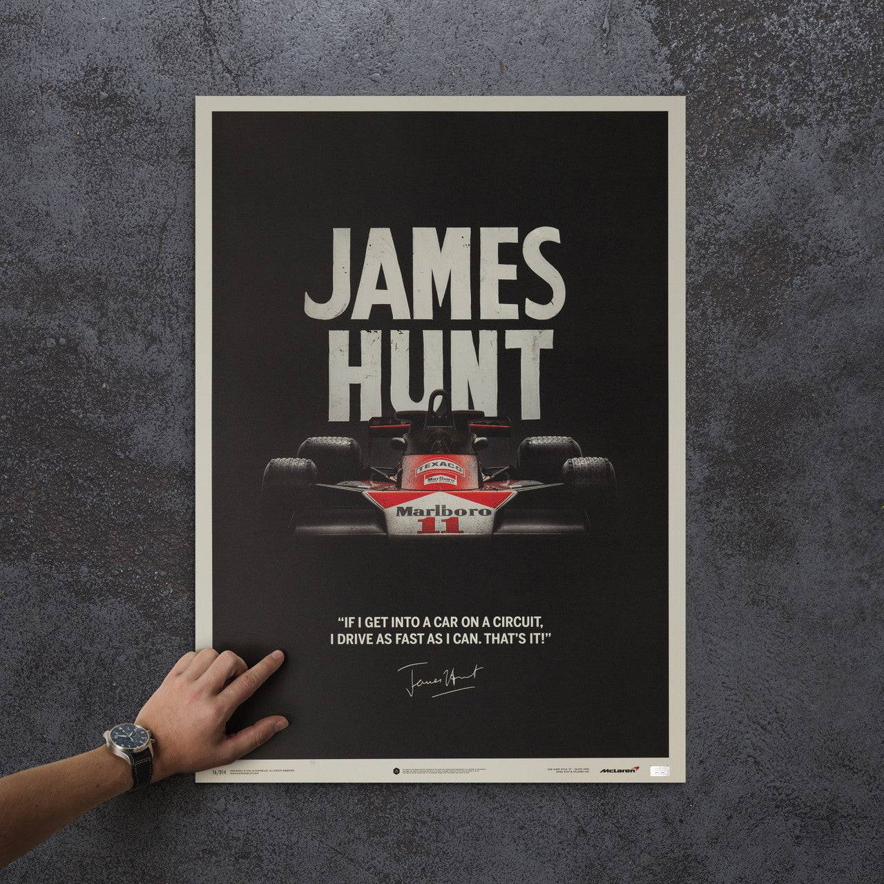 McLaren M23 - James Hunt - Quote - Japanese GP - 1976 - Limited Poster