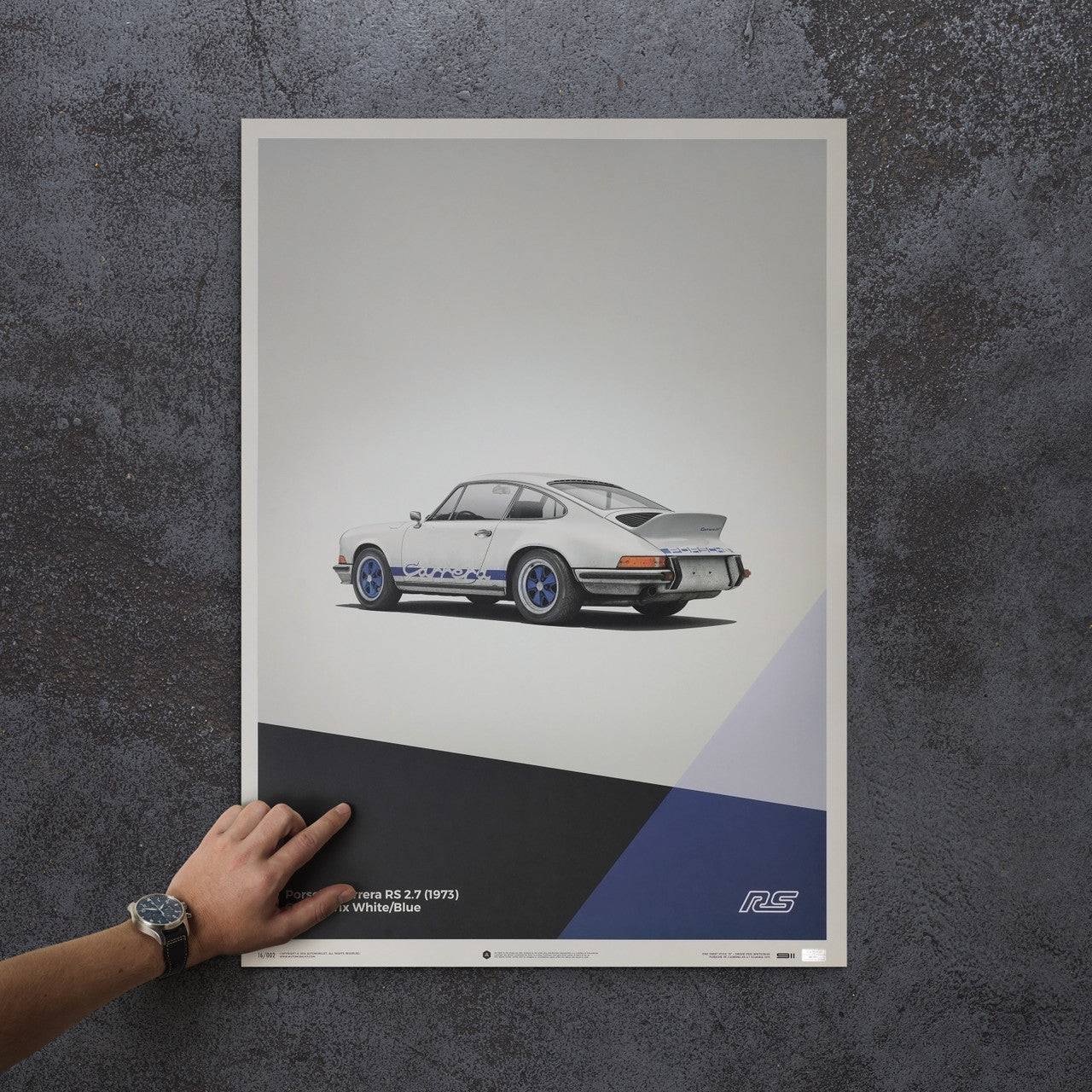 Porsche 911 RS - White - Limited Poster