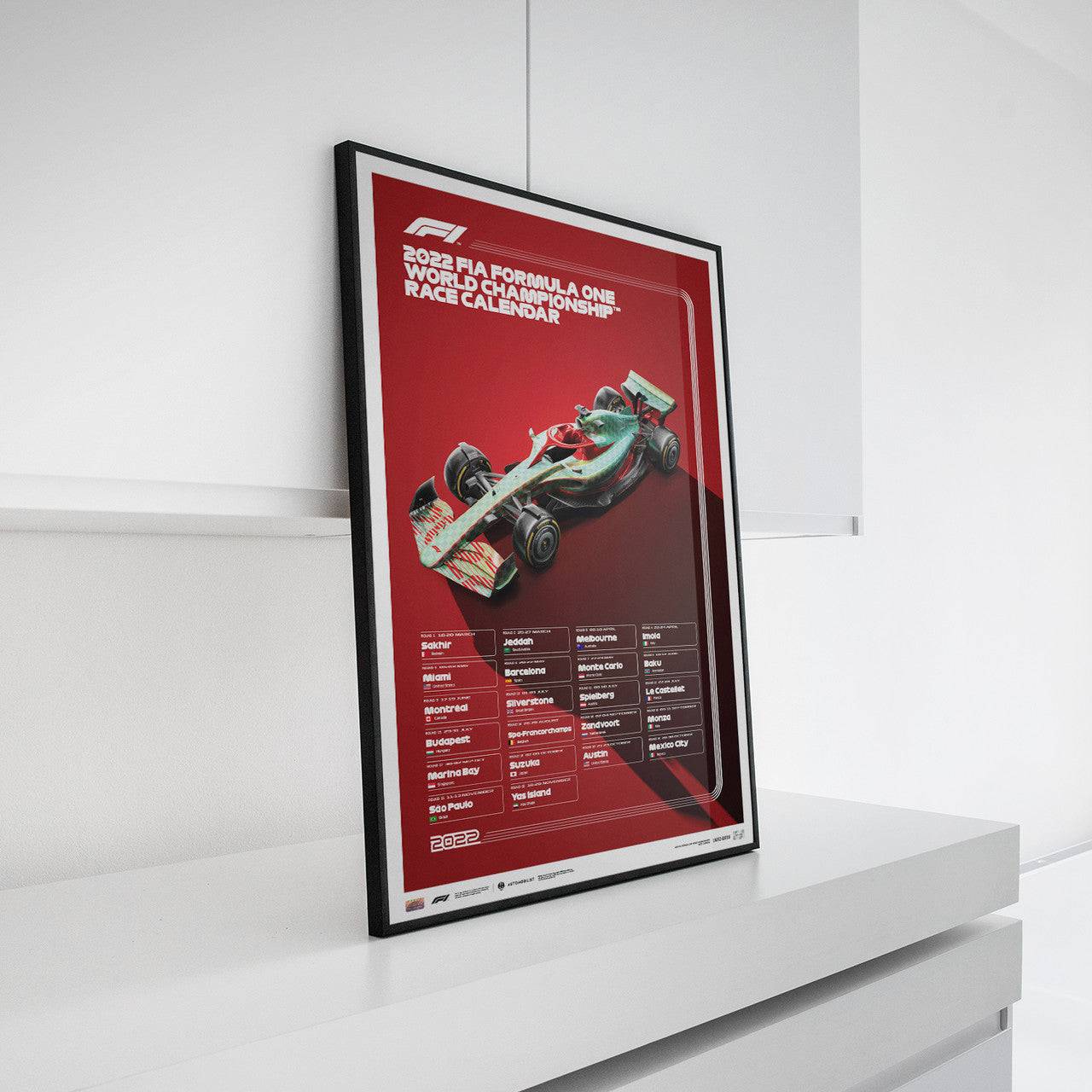 2022 FIA Formula 1® World Championship Race Calendar | Limited Edition