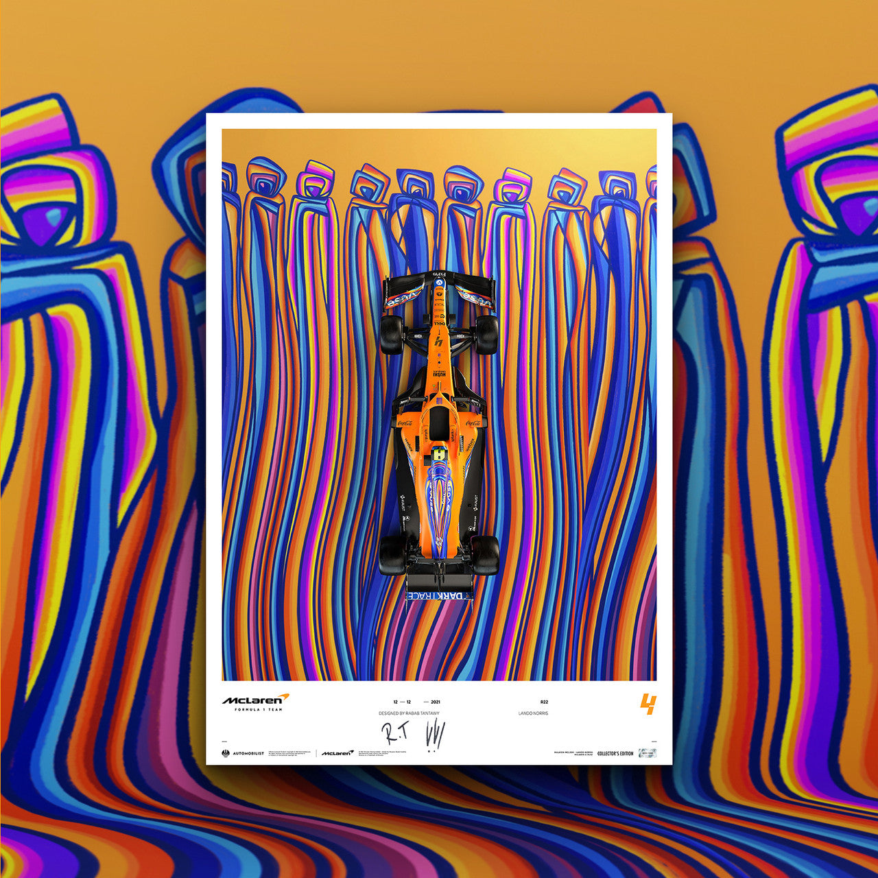 Signed by Rabab Tantawy - McLaren x Vuse - Lando Norris - Driven by Change - 2021 | Collector's Edition