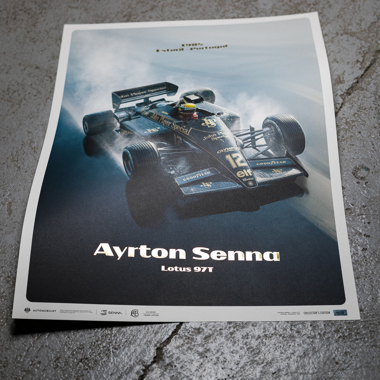 Lotus 97T - Ayrton Senna - Rainmaster - Estoril, 1985 | Collector’s Edition