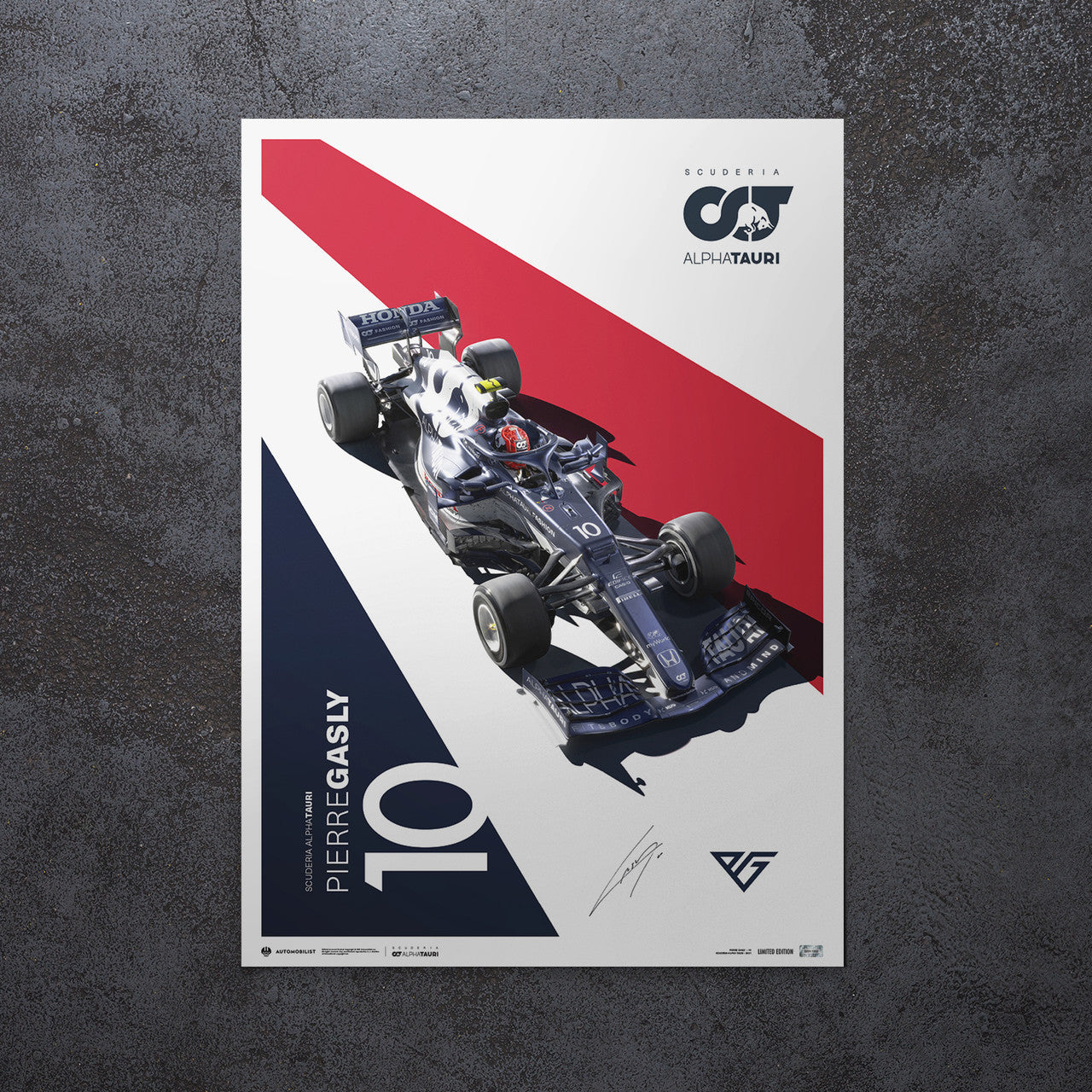 Signed by Pierre Gasly - Scuderia AlphaTauri - Pierre Gasly - 2021 | Limited Edition