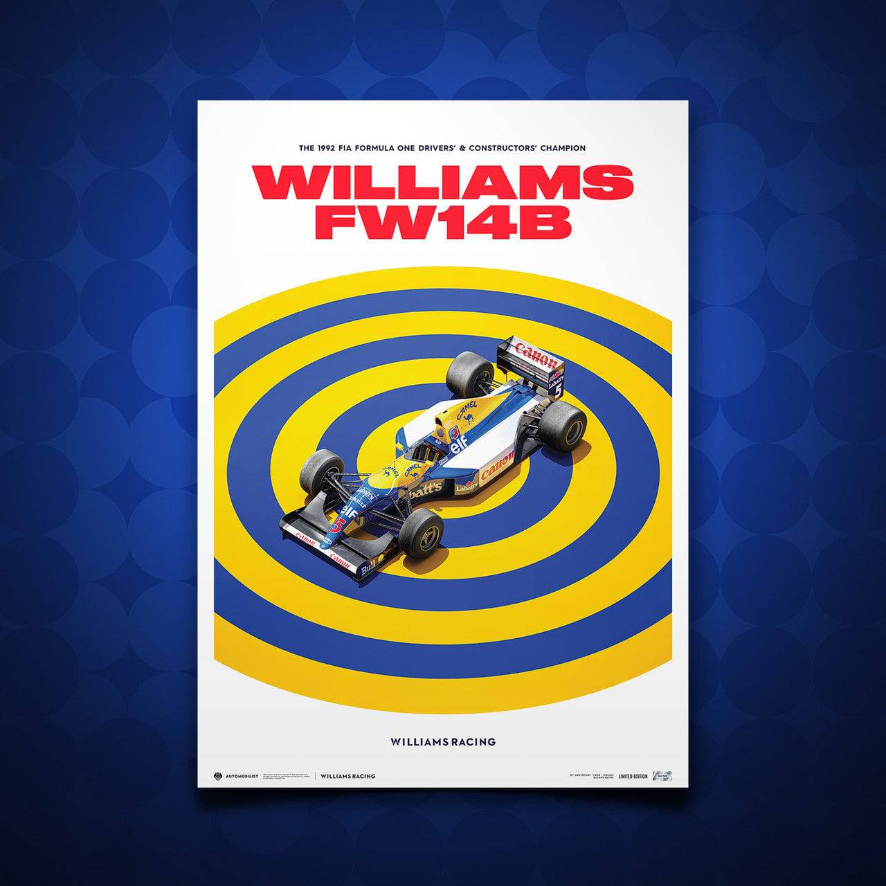 Williams Racing - FW14B - F1® World Drivers' & Constructors' Champion - 1992 | Limited Edition