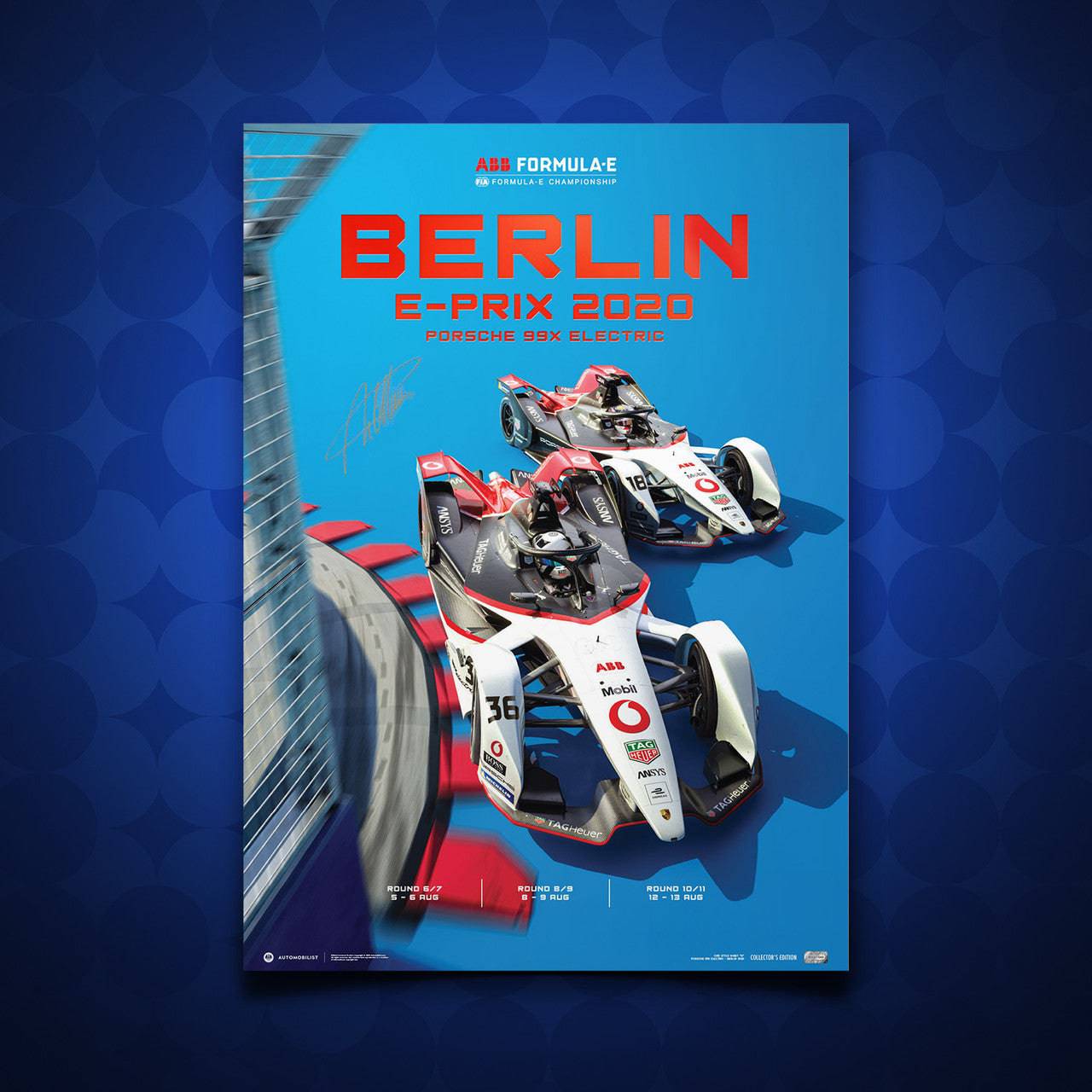 André Lotterer - Porsche 99X Electric in Berlin 2020 | Signed Collector’s Edition