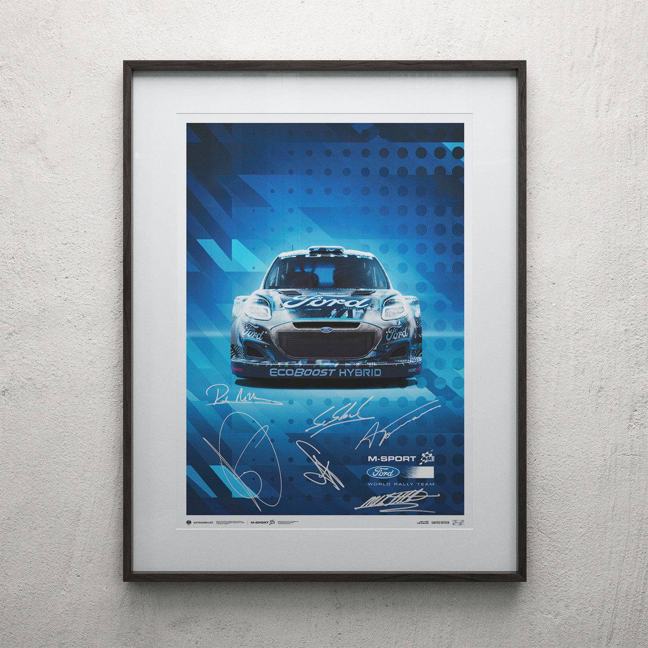 Loeb, Greensmith, Fourmax, Breen, Millener, Wilson - M-Sport Ford Puma Hybrid Rally1 | Signed Limited Edition