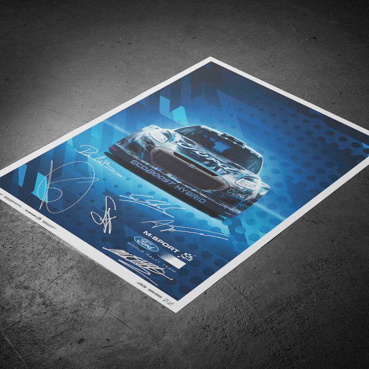 Loeb, Greensmith, Fourmax, Breen, Millener, Wilson - M-Sport Ford Puma Hybrid Rally1 | Signed Limited Edition