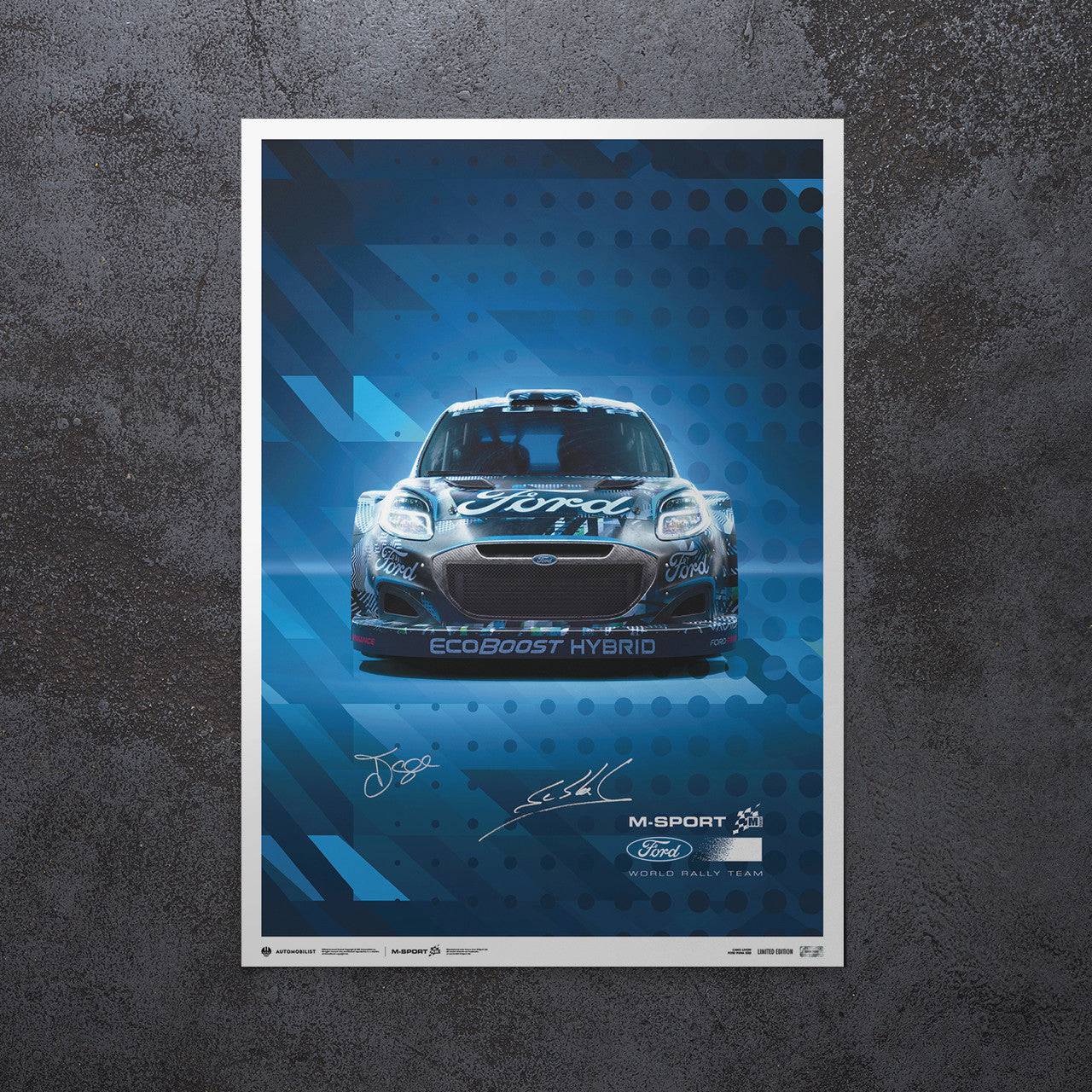 Sébastien Loeb and Isabelle Galmiche - M-Sport Ford Puma Hybrid Rally1 | Signed Limited Edition