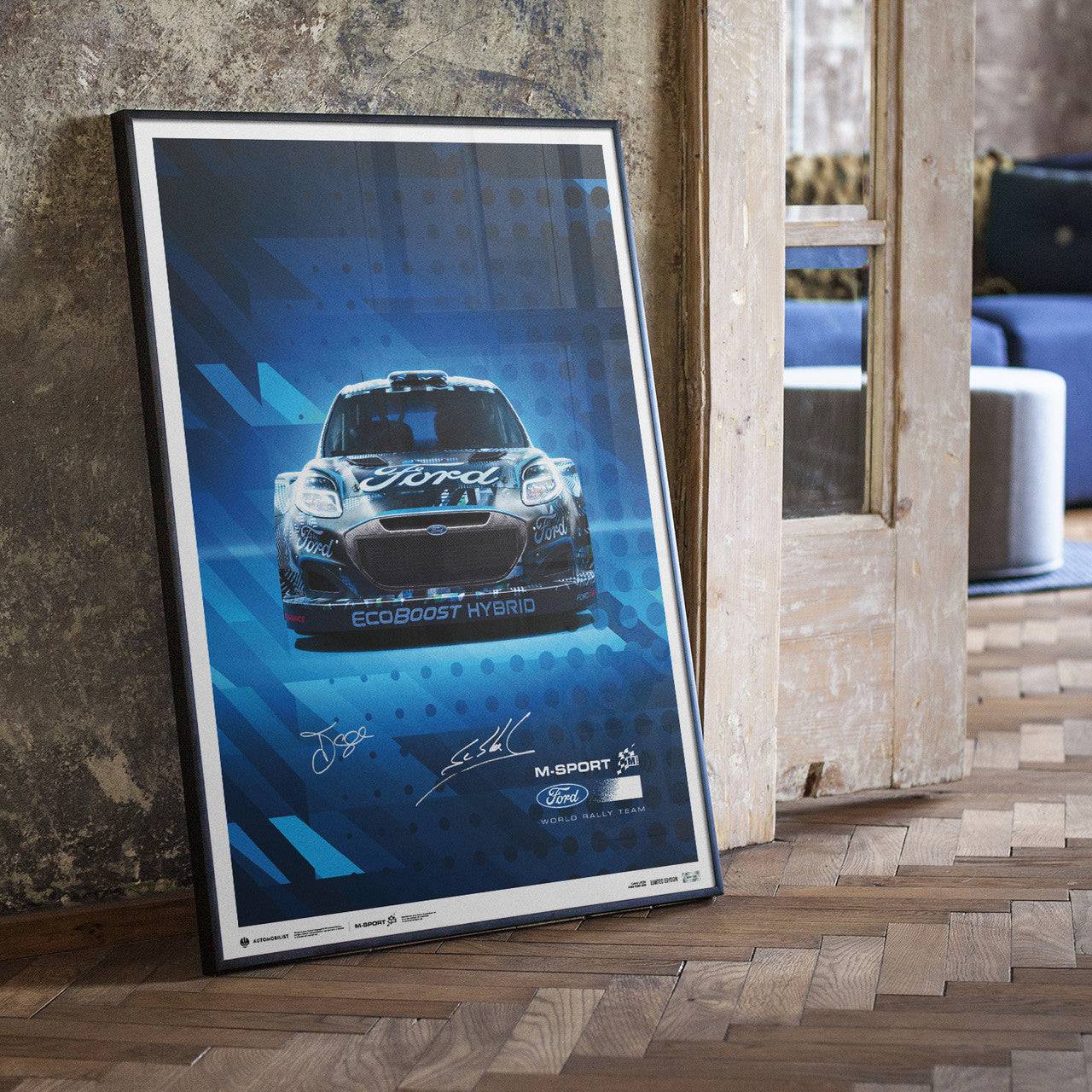 Sébastien Loeb and Isabelle Galmiche - M-Sport Ford Puma Hybrid Rally1 | Signed Limited Edition