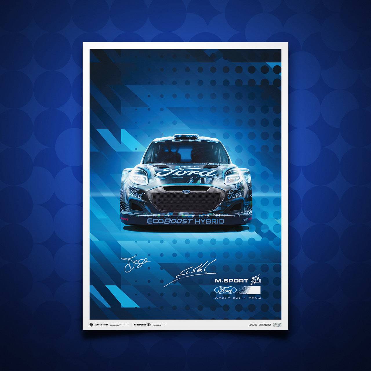 Sébastien Loeb and Isabelle Galmiche - M-Sport Ford Puma Hybrid Rally1 | Signed Limited Edition