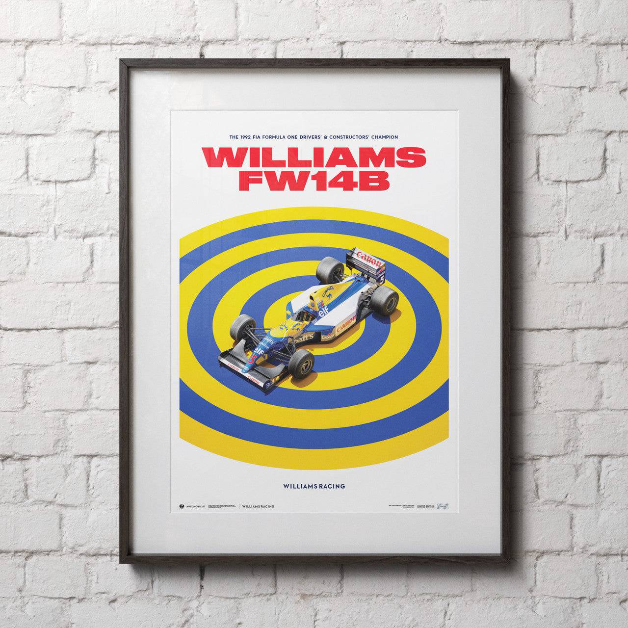 Williams Racing - FW14B - F1® World Drivers' & Constructors' Champion - 1992 | Limited Edition