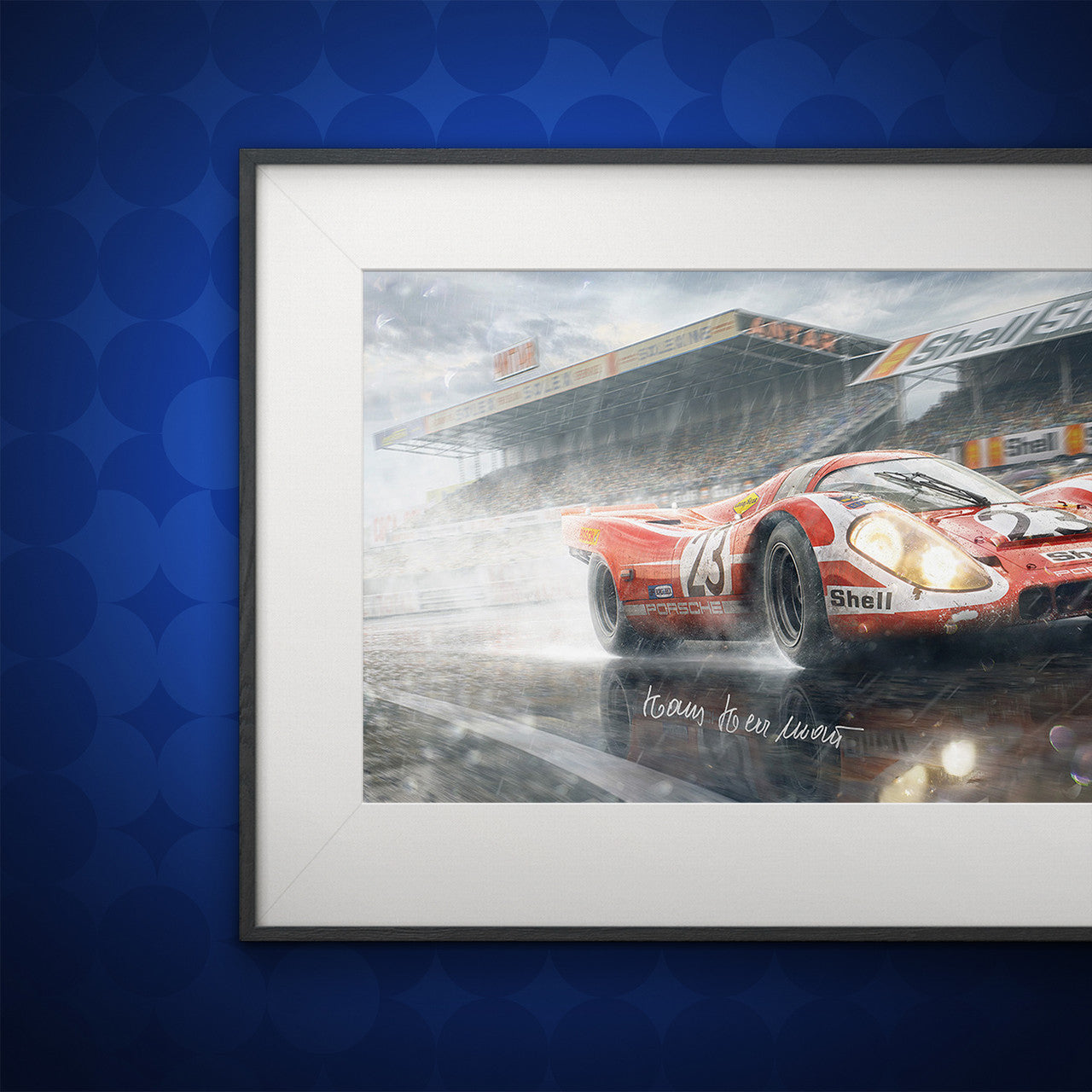 Hans Herrmann - German Engineering, Hollywood Ending - Le Mans 1970 | Signed Medium Artwork
