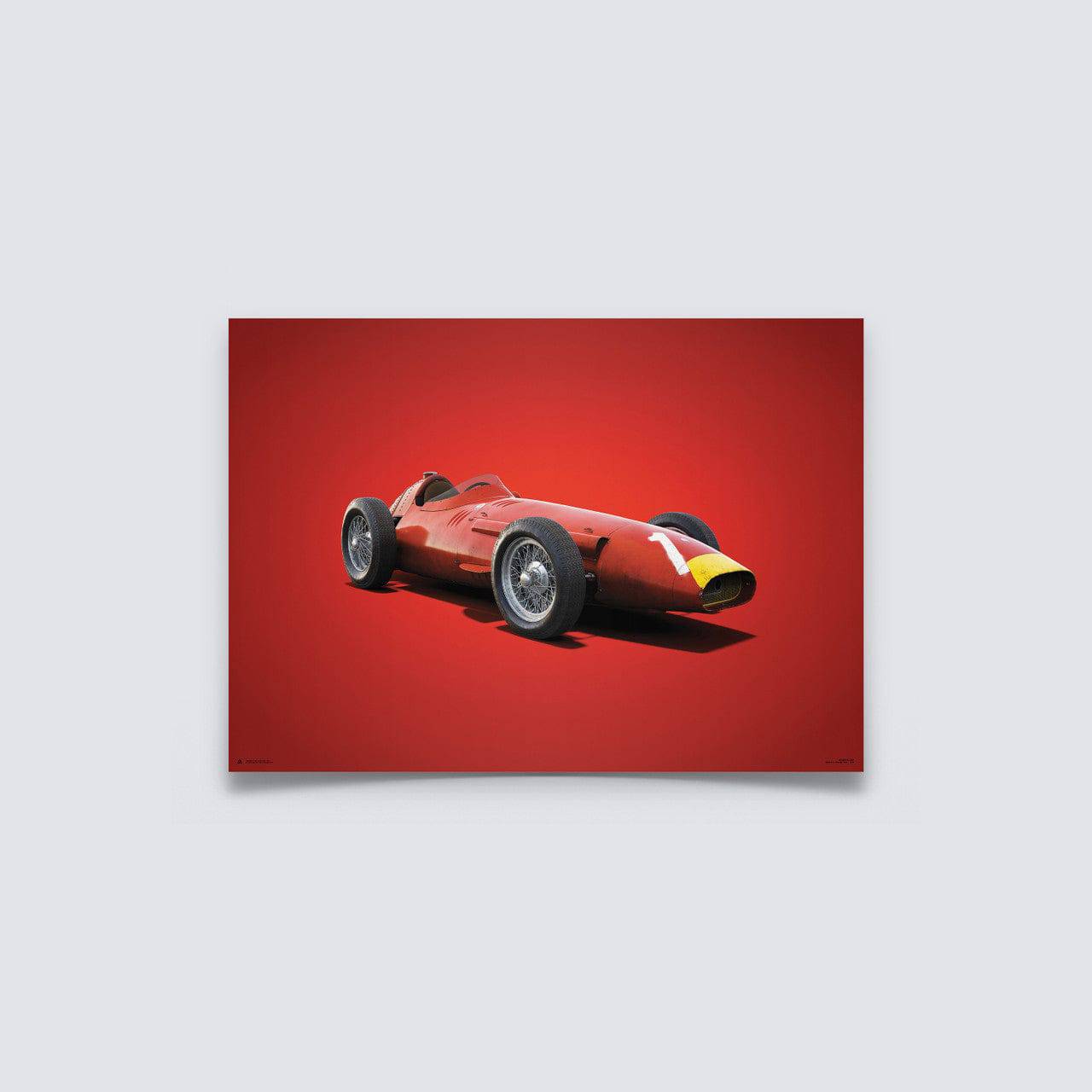 Maserati 250F - Juan Manuel Fangio - 1957 - Colors of Speed Poster