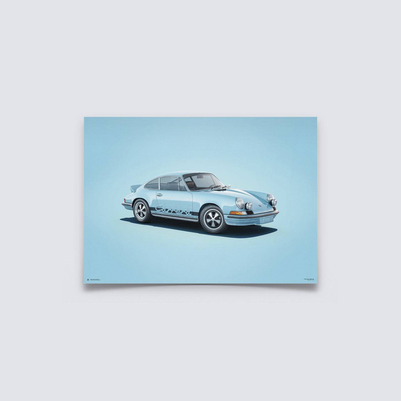 Poster Porsche 911 RS - blue - Colors of Speed