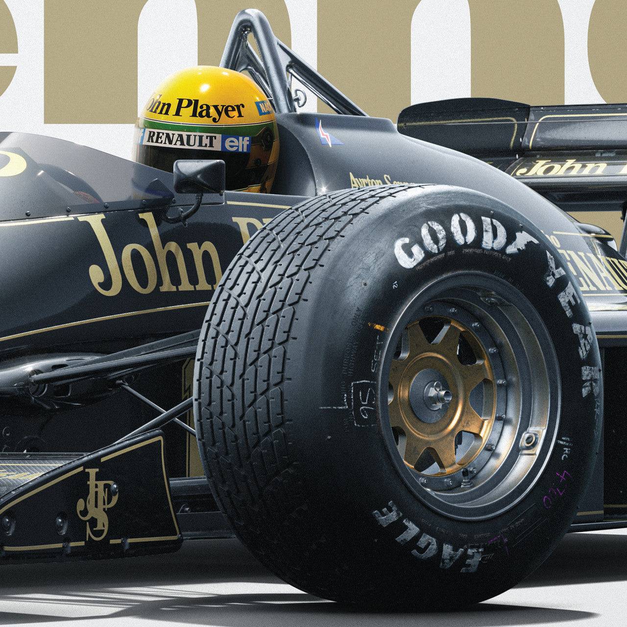 Lotus 97T - Ayrton Senna - Horizontal Tribute - Estoril, 1985 | Limited Edition