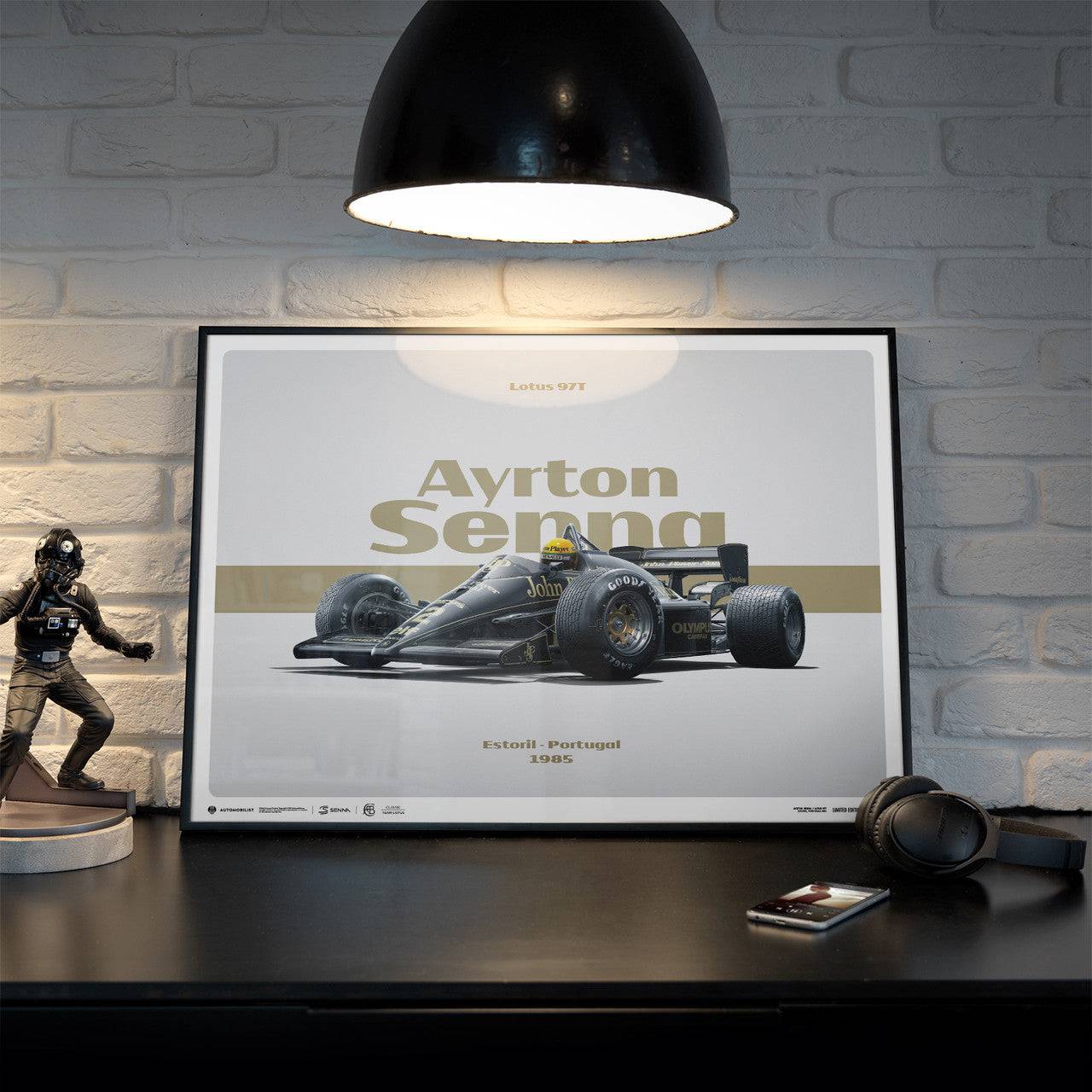 Lotus 97T - Ayrton Senna - Horizontal Tribute - Estoril, 1985 | Limited Edition