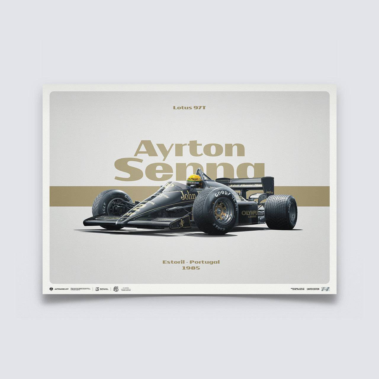 Lotus 97T - Ayrton Senna - Horizontal Tribute - Estoril, 1985 | Limited Edition