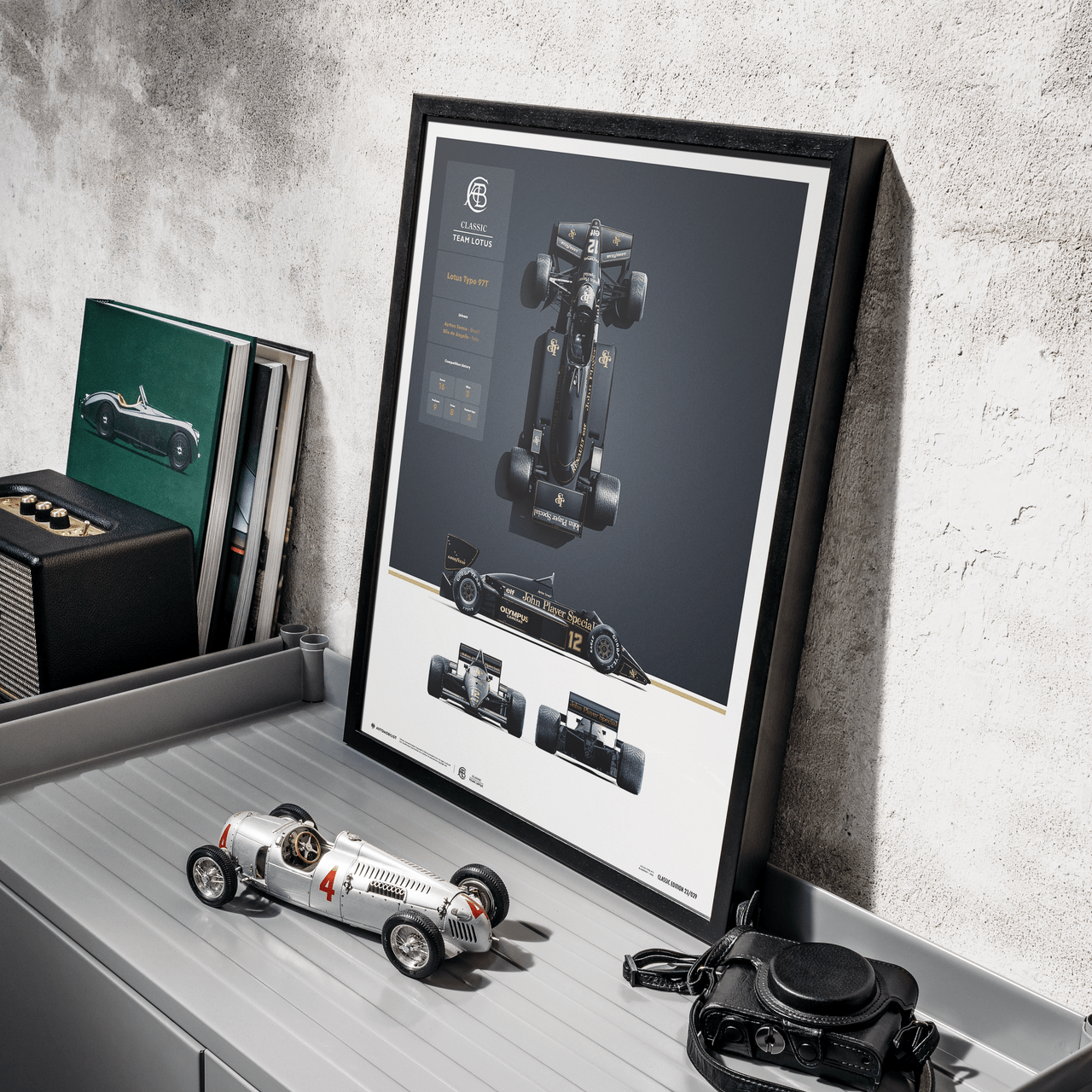 Team Lotus - Type 97T - Blueprint - 1985 - Automobilist