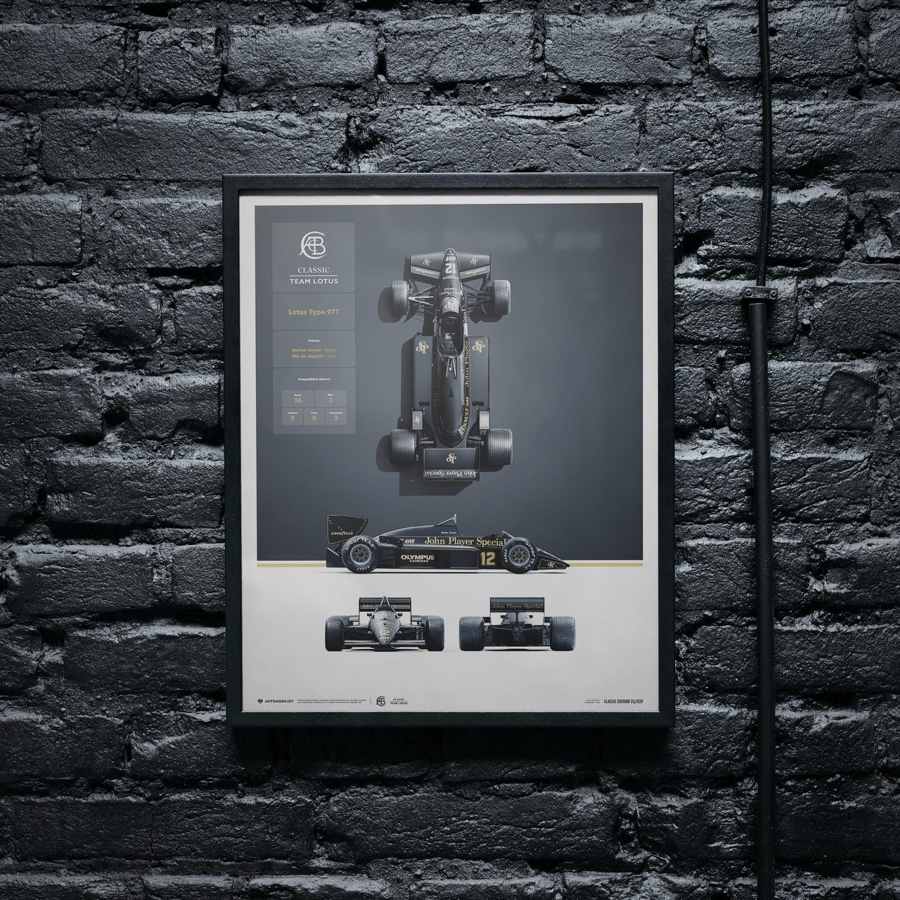 Team Lotus - Type 97T - Blueprint - 1985 - Automobilist