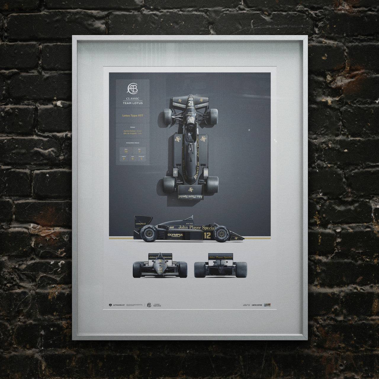 Team Lotus - Type 97T - Blueprint - 1985 - Automobilist