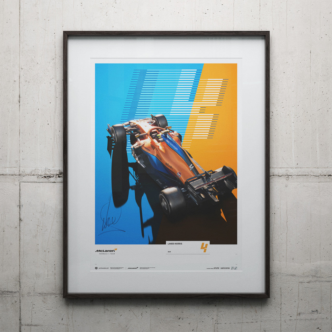 Lando Norris Signed - McLAREN FORMULA 1 TEAM - LANDO NORRIS - 2021 | Limited Edition