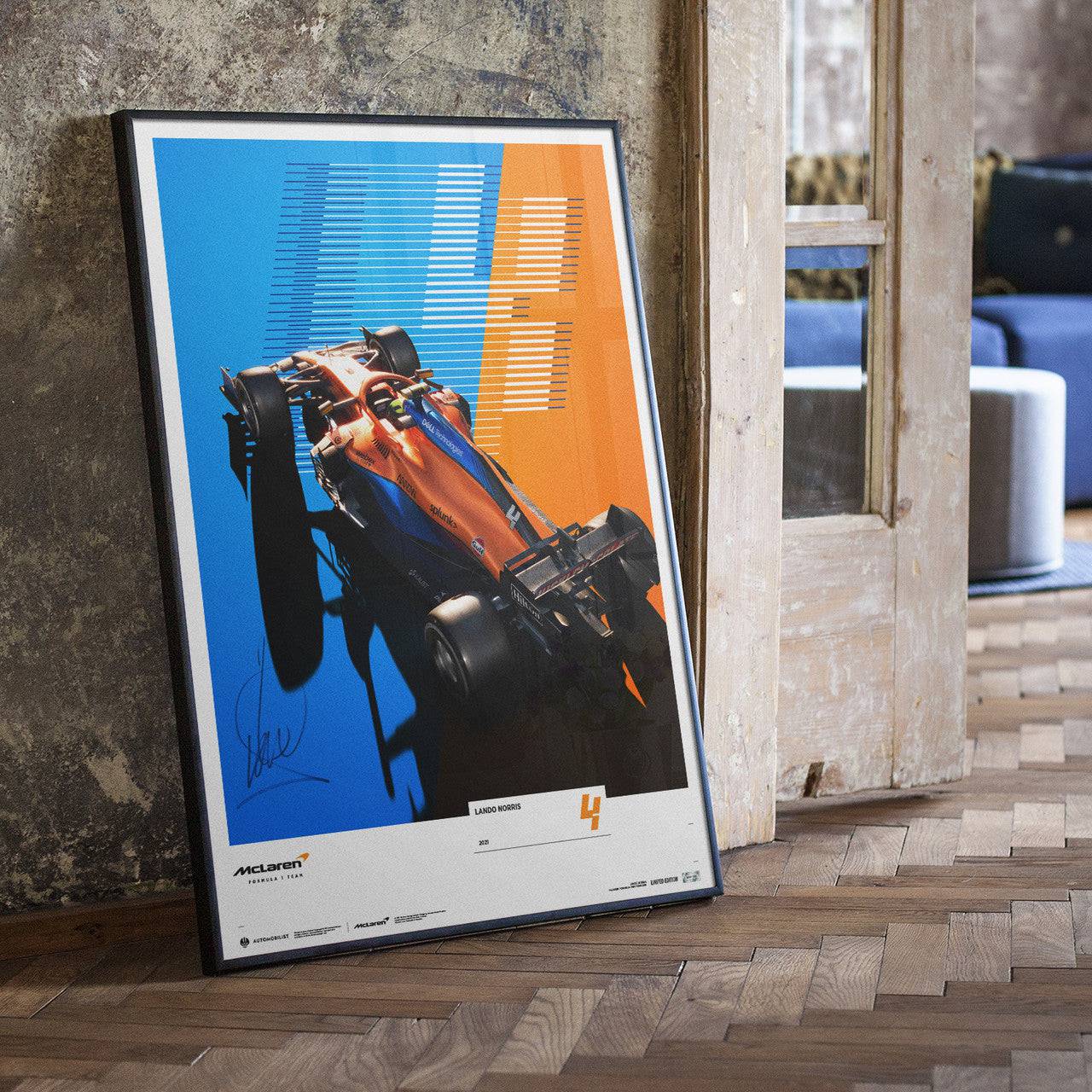 Lando Norris Signed - McLAREN FORMULA 1 TEAM - LANDO NORRIS - 2021 | Limited Edition