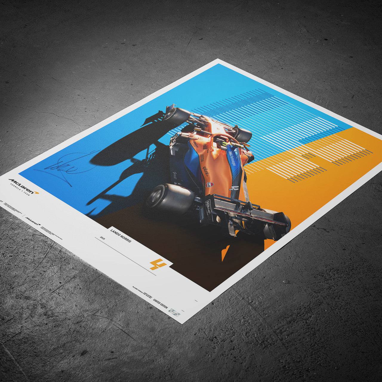Lando Norris Signed - McLAREN FORMULA 1 TEAM - LANDO NORRIS - 2021 | Limited Edition