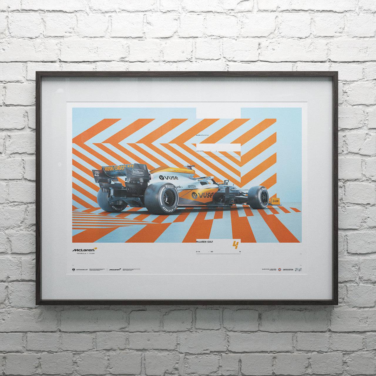 McLaren x Gulf - Lando Norris - Horizontal - 2021 | Limited Edition
