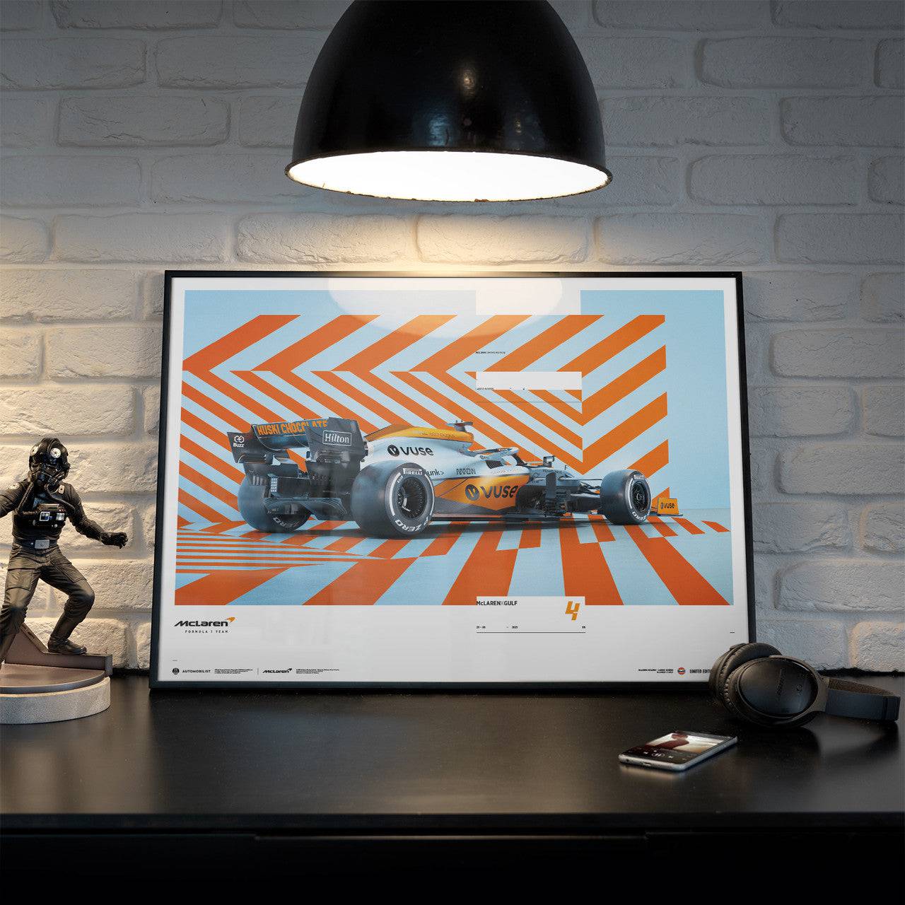 McLaren x Gulf - Lando Norris - Horizontal - 2021 | Limited Edition