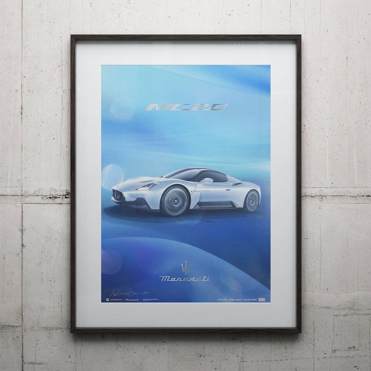 Signed by Andrea Bruno - Maserati MC20 - Side - 2020 | Collector’s Edition - Automobilist