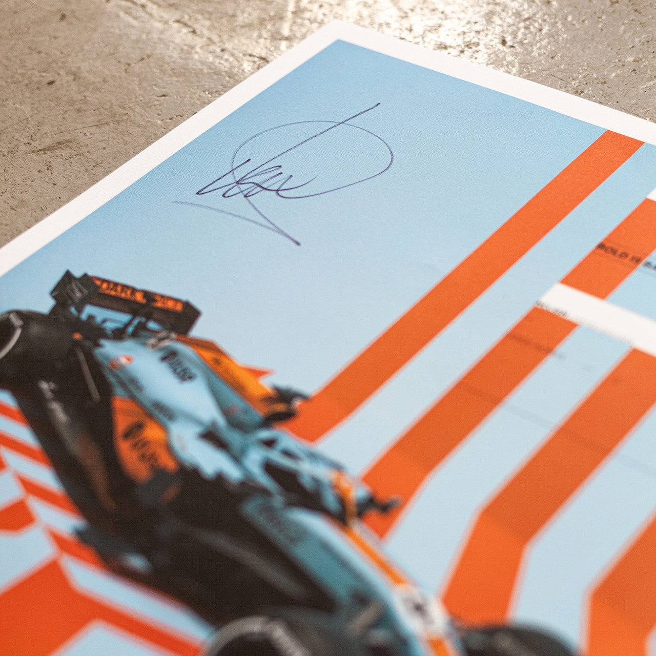 Lando Norris Signed - McLaren x Gulf - Edition 2 - 2021 | Limited Edition