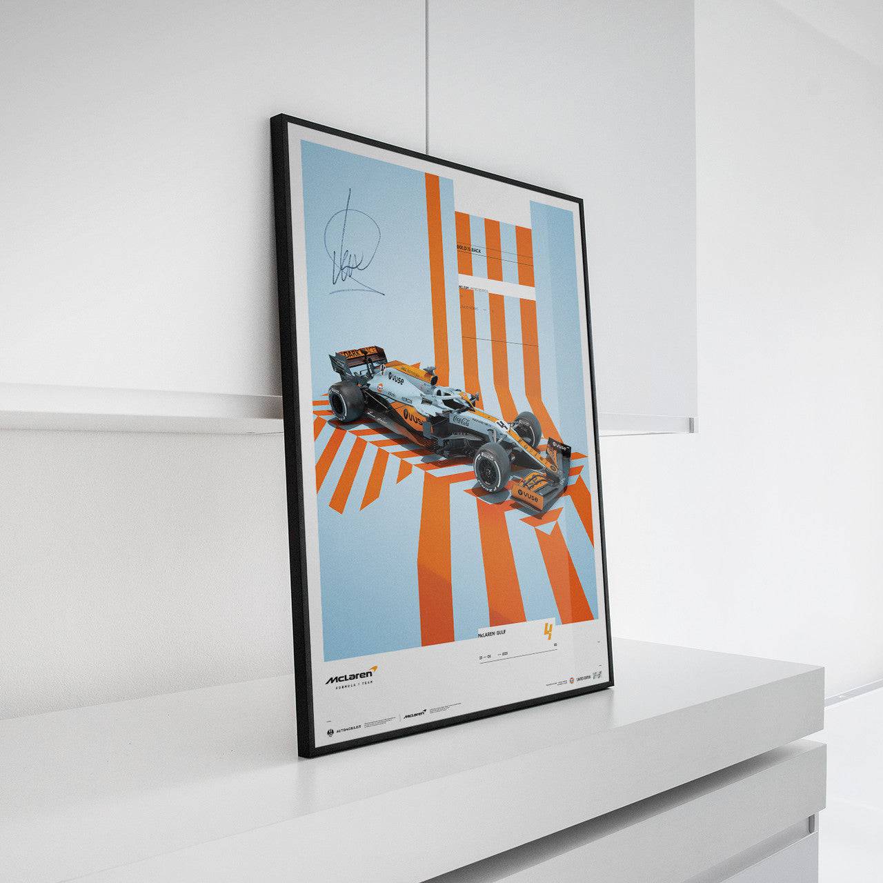Lando Norris Signed - McLaren x Gulf - Edition 2 - 2021 | Limited Edition