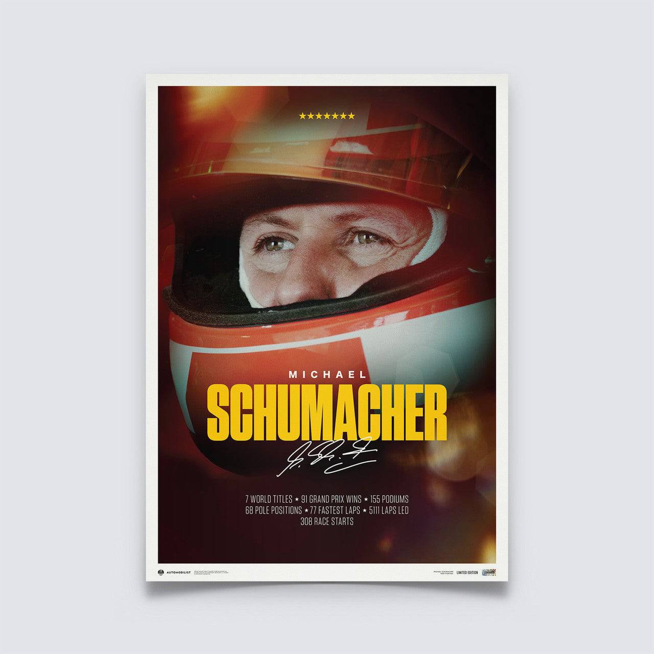 Michael Schumacher | 2023 Keep Fighting | Schumacher Poster | Automobilist