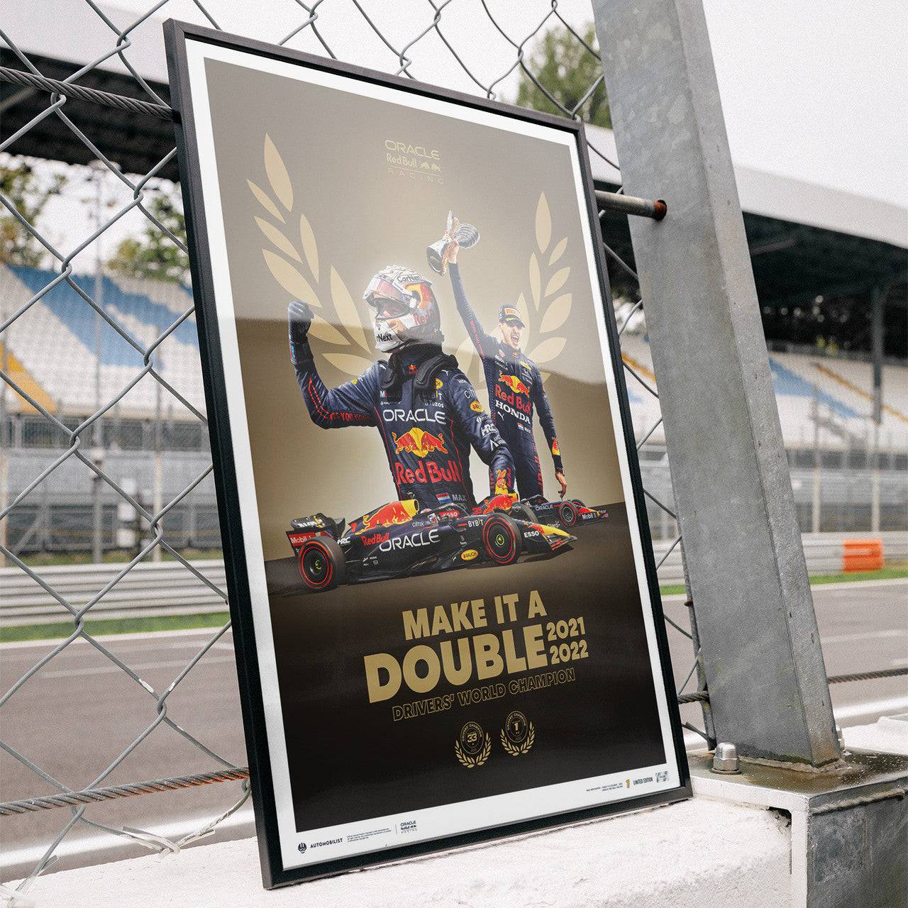 Oracle Red Bull Racing - Make It A Double - Max Verstappen - F1® World Drivers' Champion - 2022
