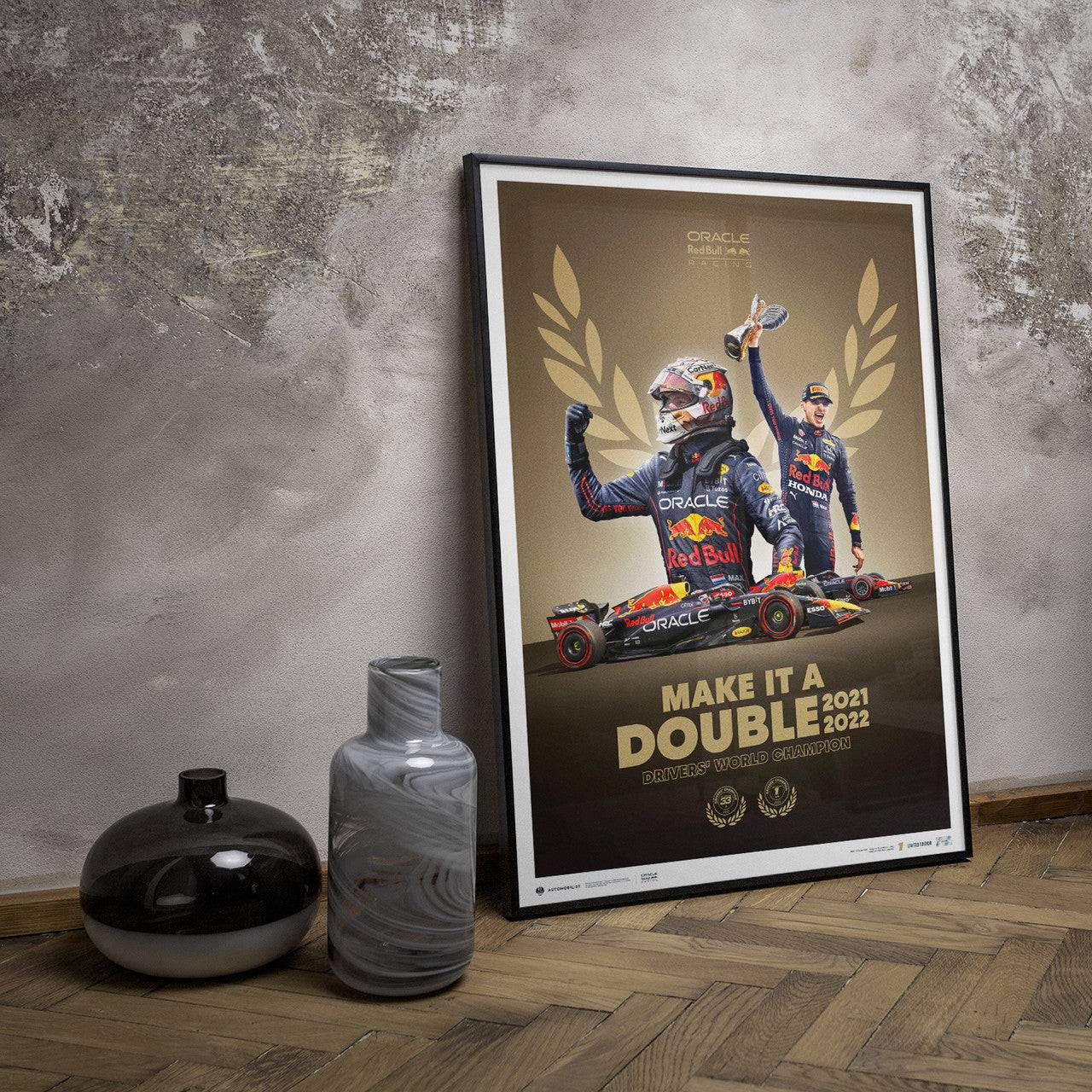 Oracle Red Bull Racing - Make It A Double - Max Verstappen - F1® World Drivers' Champion - 2022