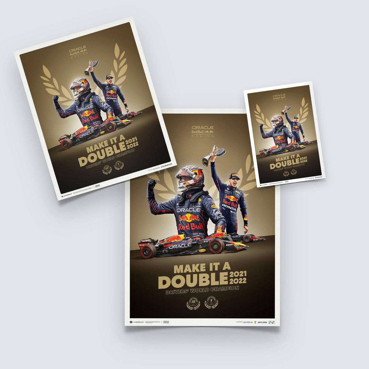 Oracle Red Bull Racing - Make It A Double - Max Verstappen - F1® World Drivers' Champion - 2022