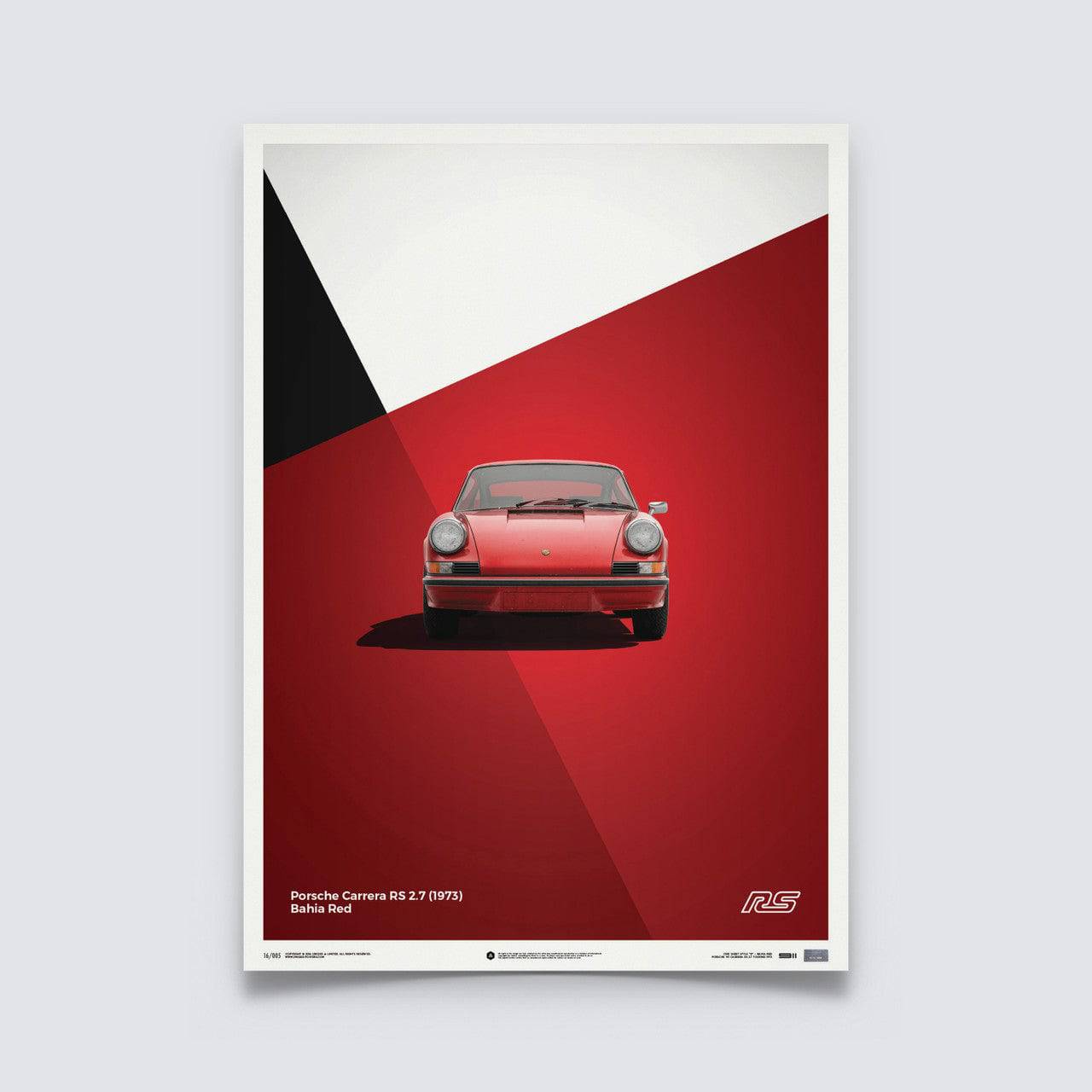 Porsche 911 RS - Red - Limited Poster