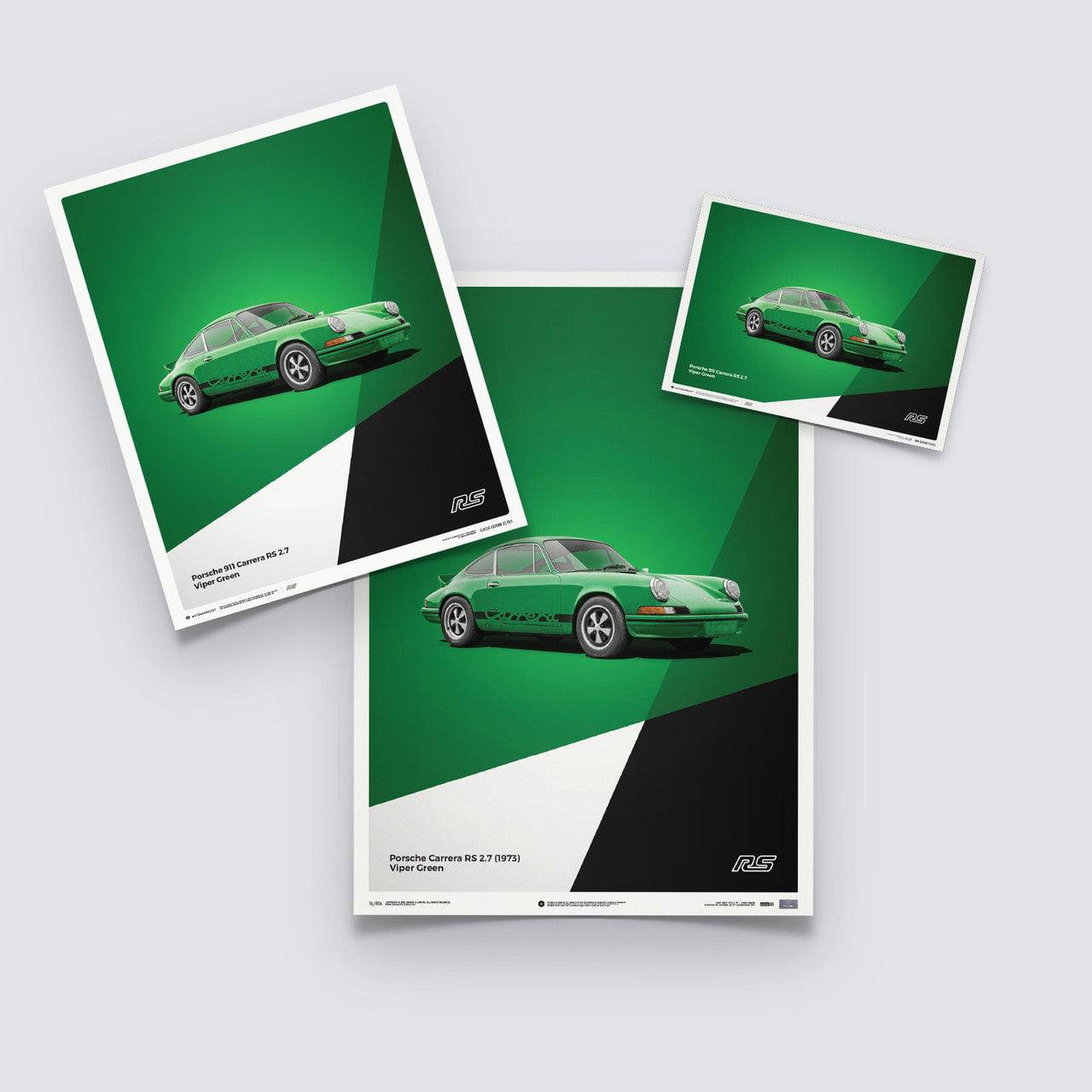 Porsche 911 RS - Green - Limited Poster